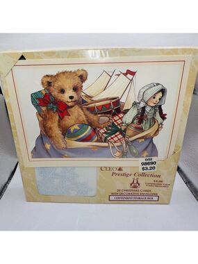 Vintage Cleo Prestige Collection SEALED Christmas Cards Box Of 20
